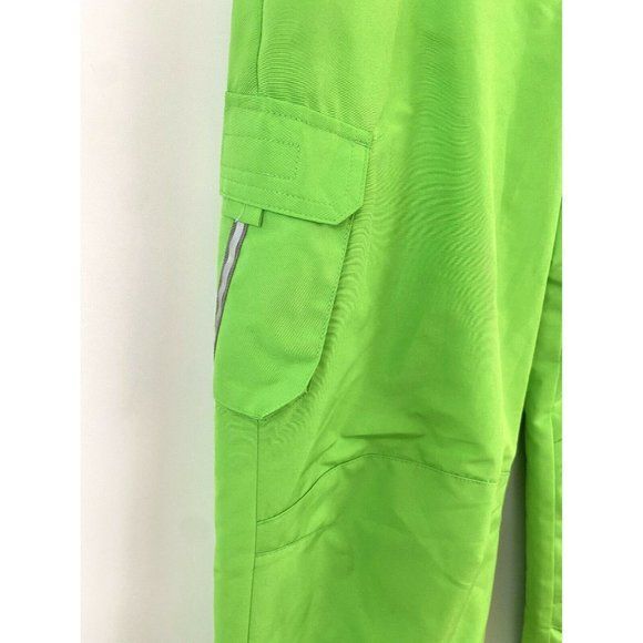 Slalom Kids Unisex XL Ski 14/16 Pants Bright Green Snowboarding Outdoor Sledding - Picture 3 of 7